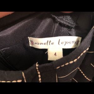 Sexy black pinstripe dress with bow tie belt